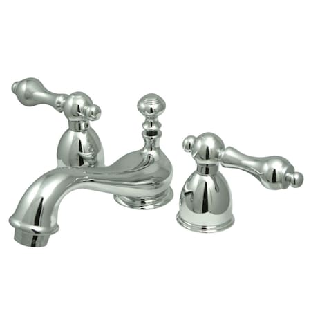 Kingston Brass KS3951AL Restoration Mini-Widespread Bathroom Faucet, Polished Chrome KS3951AL